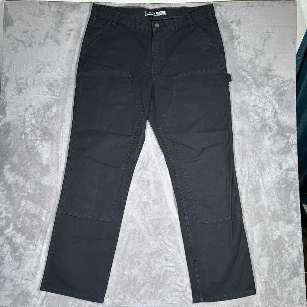 Carhartt Rugged Flex Double Front Utility Work Pants Black 40x34 Relaxed Fit